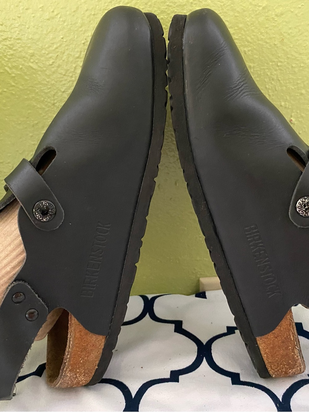 Pre-owned Birkenstock Boston Clog with Strap 39/8 in black sandal Women’s - Picture 4 of 11